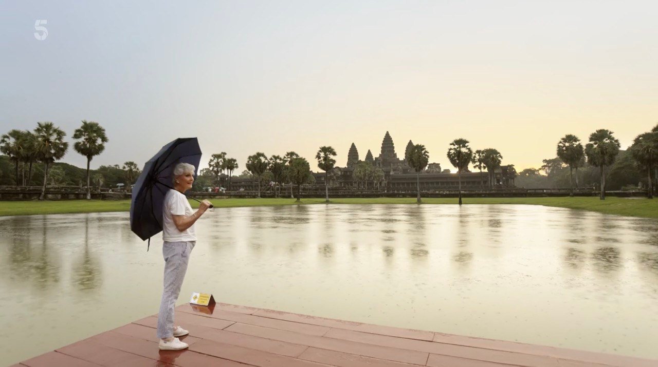 Angela Rippon’s returns to Cambodia with the recent UK travel show